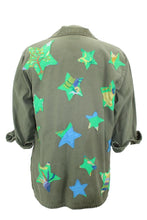 Load image into Gallery viewer, Vintage Army Jacket Reclaimed With Silk Scarf Stars