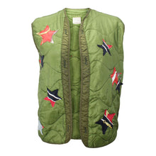 Load image into Gallery viewer, Vintage Army Jacket Liner Reclaimed With Silk Scarf Stars