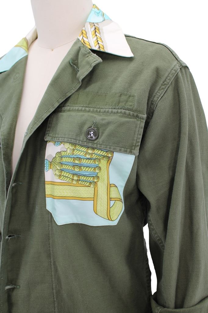 military collar shirt