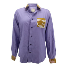 Load image into Gallery viewer, Boyfriend Shirt With Silk Collar, Cuffs, & Pocket