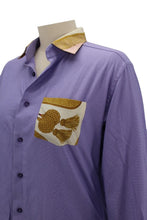 Load image into Gallery viewer, Boyfriend Shirt With Silk Collar, Cuffs, & Pocket