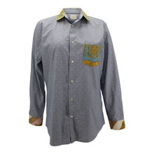 Load image into Gallery viewer, Boyfriend Shirt With Silk Collar, Cuffs, & Pocket