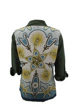 Load image into Gallery viewer, Vintage Military Jacket Reclaimed With Silk Scarf sz Medum