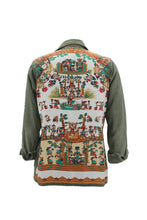 Load image into Gallery viewer, Vintage Military Jacket Reclaimed With Silk Scarf sz Medium