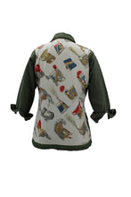 Load image into Gallery viewer, Vintage Military Jacket Reclaimed With Silk Scarf sz Small