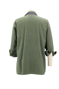 Vintage Military Jacket Reclaimed With Silk Tie sz Extra Large
