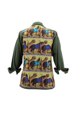 Load image into Gallery viewer, Vintage Military Jacket Reclaimed With Silk Scarf sz Medium