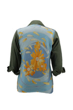 Load image into Gallery viewer, Vintage Military Jacket Reclaimed With Silk Scarf sz Medium