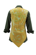 Load image into Gallery viewer, Vintage Military Jacket Reclaimed With Silk Scarf sz Small