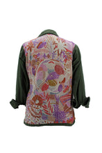 Load image into Gallery viewer, Vintage Military Jacket Reclaimed With Silk Scarf sz Large