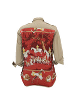 Load image into Gallery viewer, Vintage Military Jacket Reclaimed With Silk Scarf sz Medium