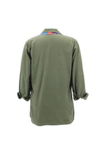 Load image into Gallery viewer, Vintage Military Jacket Reclaimed With Silk Tie sz Large