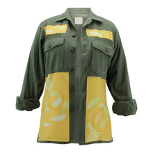 Load image into Gallery viewer, Vintage Military Jacket Reclaimed With Silk Scarf sz Small