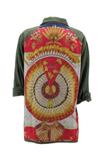 Load image into Gallery viewer, Vintage Army Jacket Reclaimed With Silk "Brazil" Scarf
