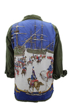 Load image into Gallery viewer, Vintage Marine Corps Jacket Reclaimed With Silk &quot;Marine et Cavalerie&quot; Scarf
