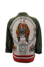 Load image into Gallery viewer, Vintage Army Jacket Reclaimed With Silk &quot;Equipages&quot; Scarf