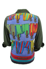 Load image into Gallery viewer, Vintage Military Jacket Reclaimed With Silk &quot;Sangles&quot; Scarf