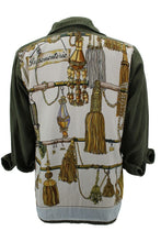 Load image into Gallery viewer, Vintage Military Jacket Reclaimed With Silk &quot;Passementerie&quot; Scarf
