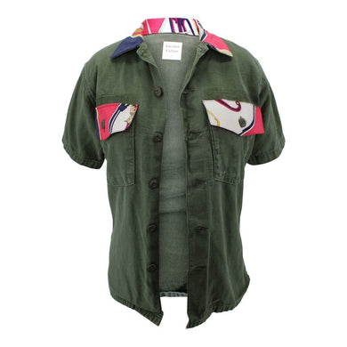 Vintage Military Collar & Pocket Jacket
