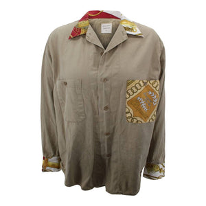 Vintage Military Collar, Cuff, & Pocket Jacket