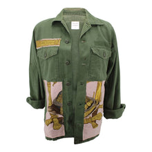 Load image into Gallery viewer, Vintage Military Jacket Reclaimed With Silk &quot;Grand Uniforme&quot; Scarf