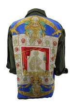 Load image into Gallery viewer, Vintage Military Jacket Reclaimed With Silk &quot;Hommage a Charles Garnier&quot; Scarf