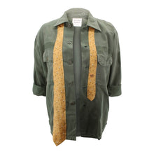 Load image into Gallery viewer, Vintage Military Jacket Reclaimed With Silk Tie